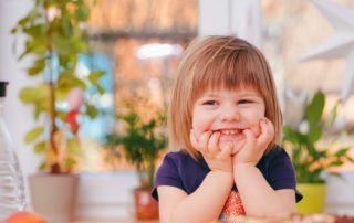 smiling child dental health