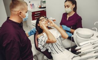 dental patient preparing for sedation